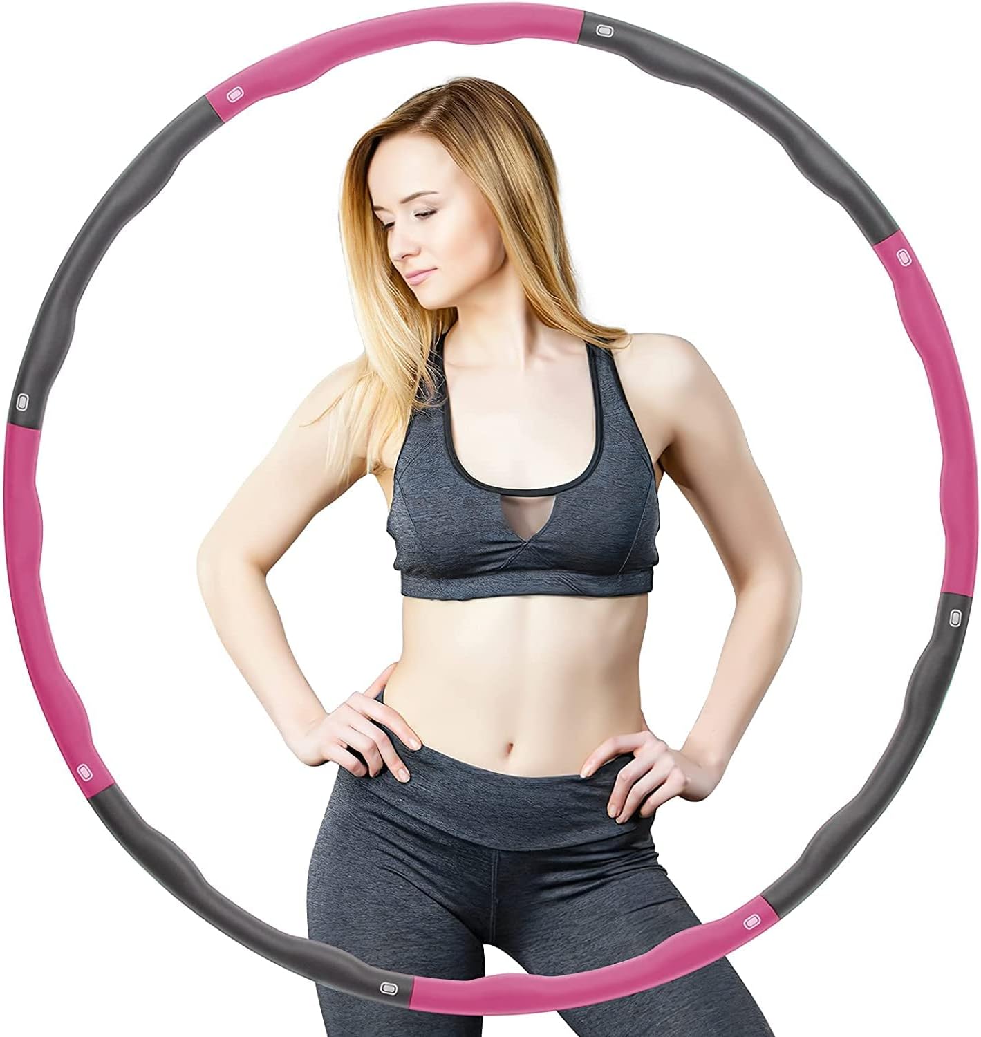 Aro de hula hoop adulto rosa Aro de hula hoop adulto rosa